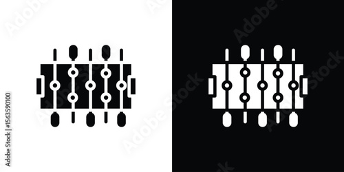 Foosball icon illustration vector simple designs