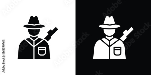 Hunter icon illustration vector simple designs