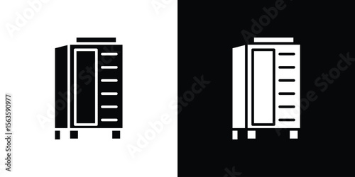 Infrared heat cabin icon illustration vector simple designs
