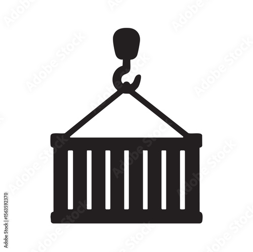 Shipping Container Cargo Logistics Transport Icon