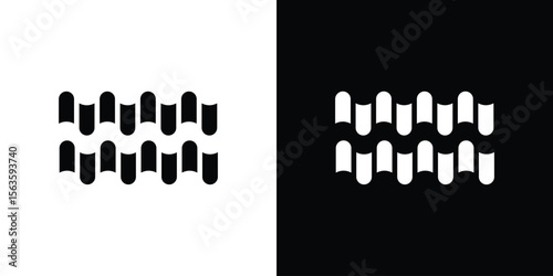 Roof tile icon illustration vector simple designs