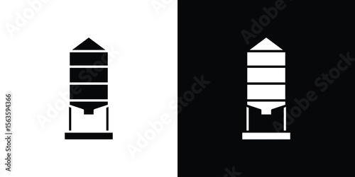 Silo icon illustration vector simple designs
