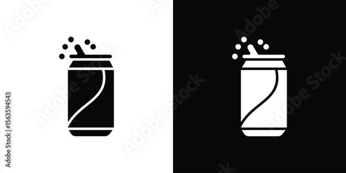 Soda can icon illustration vector simple designs