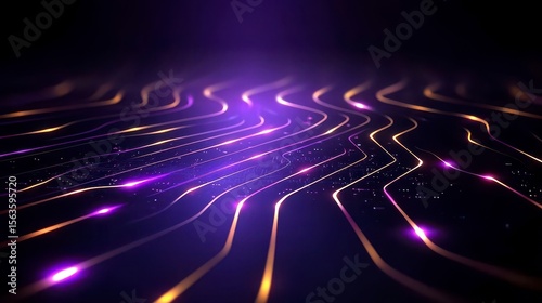 Abstract high speed data transfer with ultra fast broadband digital cyber tech motion luminous connections neon pathways and futuristic tech grid vibrant colors and dynamic flow. Rapid