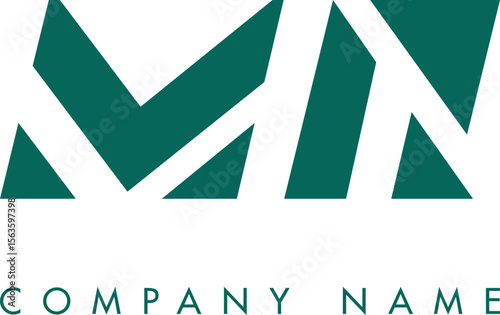 Creative Abstract Initial MR Letter Logo Design