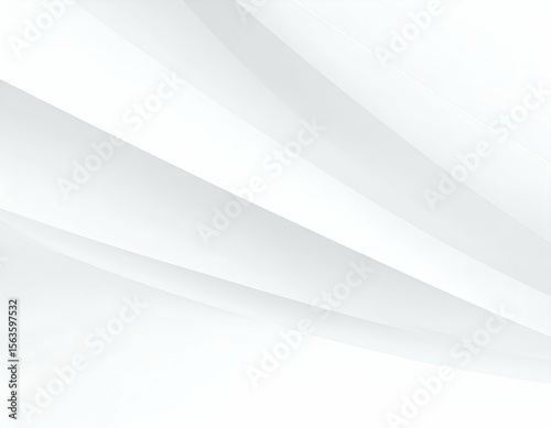 Elegant abstract white and gray background with dynamic diagonal lines and subtle shadows creating a modern design.