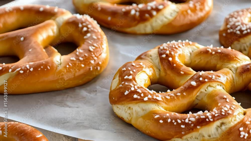 Soft pretzels with a golden-brown crust and sea salt, perfect for sharing and snacking at parties or casual gatherings