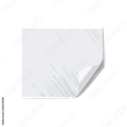 Crumpled  plastic paper sticker strip, adhesive tape, sticky label or tag and torn pvc glued scotch tape with curled corner and wrinkled overlay grunge texture.crumpled, label, realistic, ripped, 