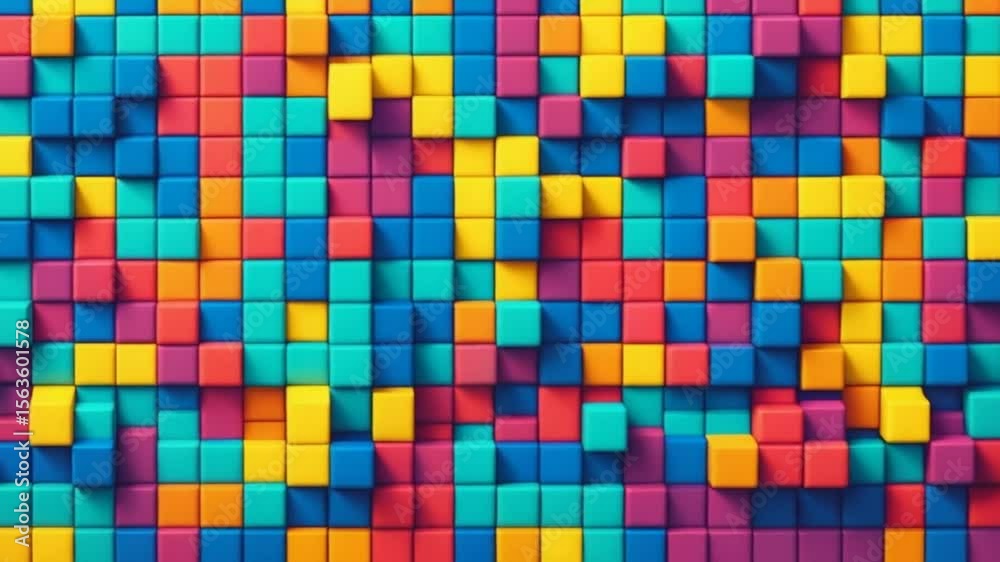 abstract background with colorful squares
