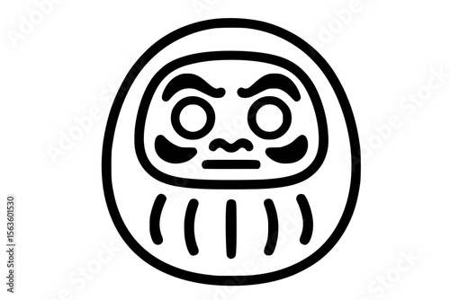 Vector Illustration of Daruma Doll Icon