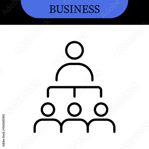 Business People Line Editable Icons set. Vector illustration in modern thin line style of business related icons: research, meeting, business communication, male and female avatars, team structure