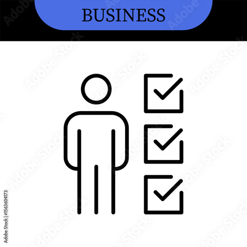 Business People Line Editable Icons set. Vector illustration in modern thin line style of business related icons: research, meeting, business communication, male and female avatars, team structure