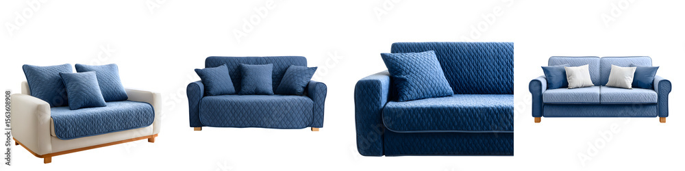 Naklejka premium Sofa Slipcovers: Furniture Protection and Home Decor