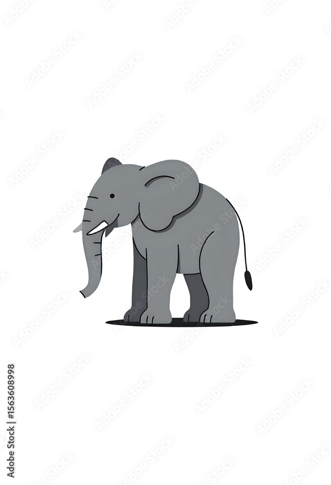 Obraz premium elephant isolated on white