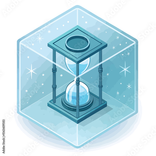hourglass with sand
