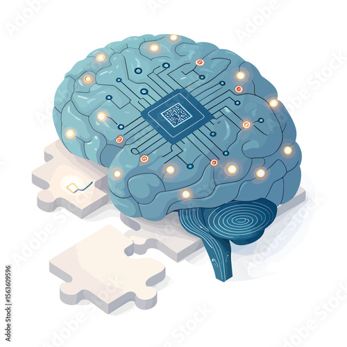 3D AI BRAIN - ARTIFICIAL INTELLIGENCE