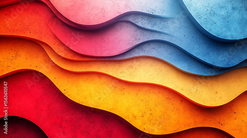 Colorful abstract waves textured background, gradient spectrum