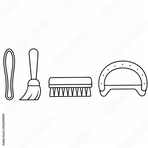 Horse Grooming Tools Collection horse care brush