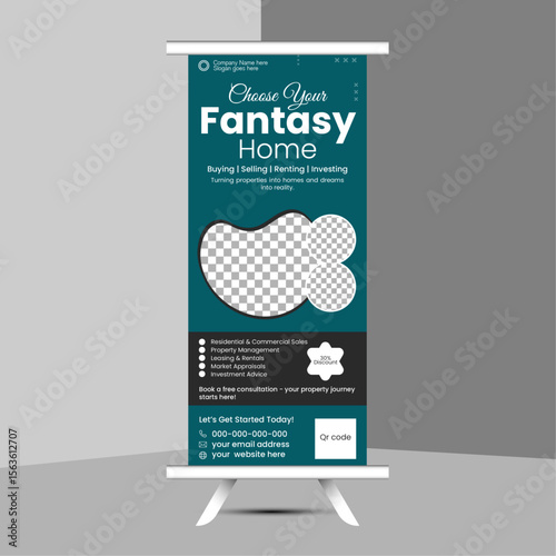 This Pull Up Banner template design is clean and professional. It is suitable for any project purpose and all types of business. Latest design and easily editable.