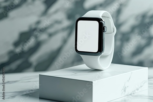 Detailed Picture of Apple Watch Ultra with Podium Mockup
