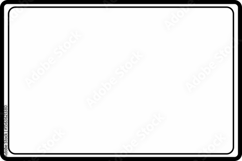 simple border and frame with white background