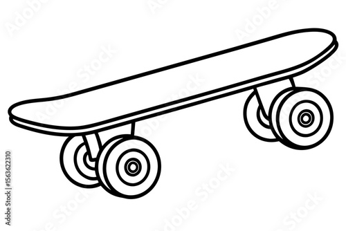 skateboard wheels silhouette vector illustration