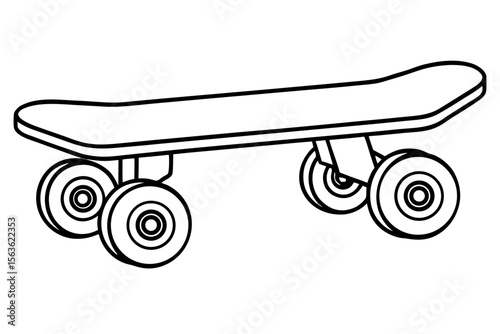 skateboard wheels silhouette vector illustration