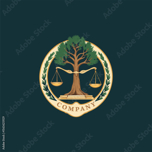 Attorney and Law Logo Design Template