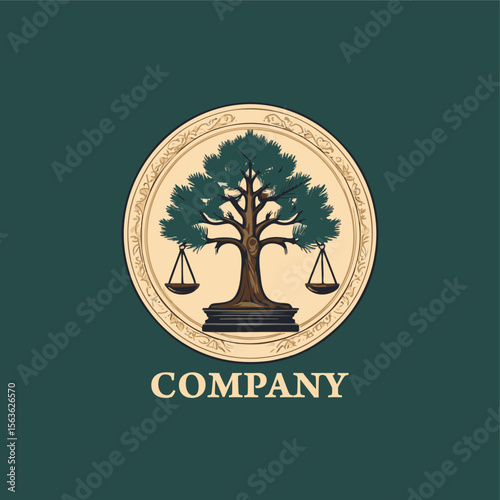 Attorney and Law Logo Design Template