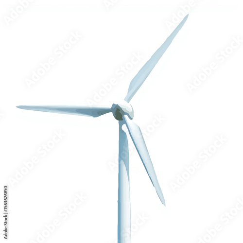 Wind Turbine Generating Clean Energy at Dusk

