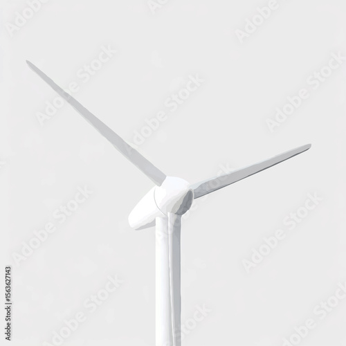 Wind Turbine Generating Clean Energy at Dusk

