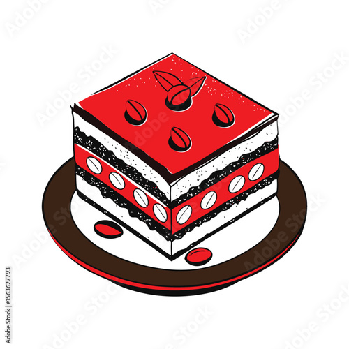 cake with chocolate