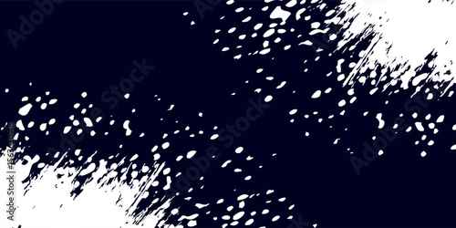Abstract grunge graffiti dark blue spray paint brush. modern