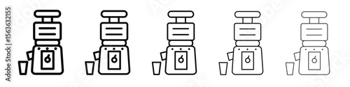 Cold pressed juicer icon vector Illustration style for mobile app, website ui designs