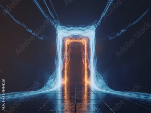 Luminous Gateway A Digital Portal to Another Realm
