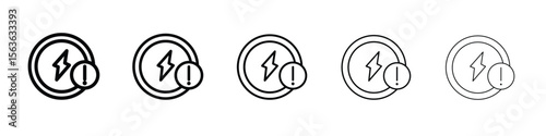 Electric Problem icon vector Illustration style for mobile app, website ui designs