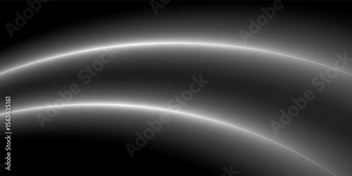 Silver foil background with metal mirror texture. Chrome gradient surface with light gloss. Vector aluminum grey sheet with reflection