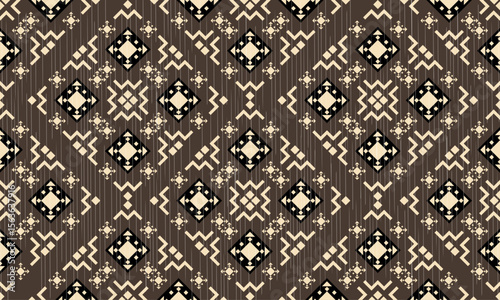 Navajo tribal vector seamless pattern. Native American ornament. Ethnic South Western decor style. Boho geometric ornament. Vector seamless pattern. Mexican blanket, rug. Woven carpet illustration