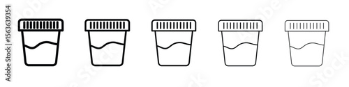 Urine test icon vector Illustration style for mobile app, website ui designs