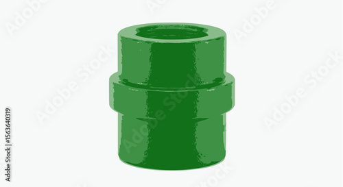 Green industrial pipe coupling for fluid systems.