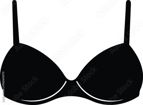 bra silhouette vector icon