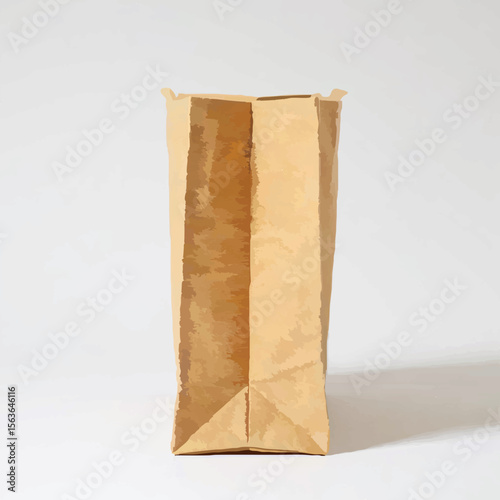 Beige canvas tote bag isolated on white backdrop


