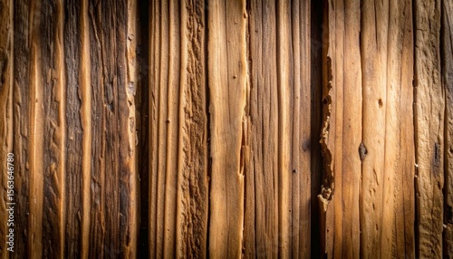 weathered wooden surface with deep horizontal grooves