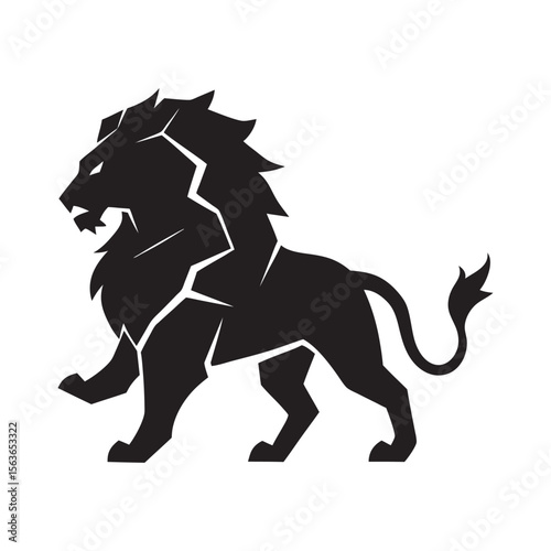 Lion With Wings Magical Beast Silhouette