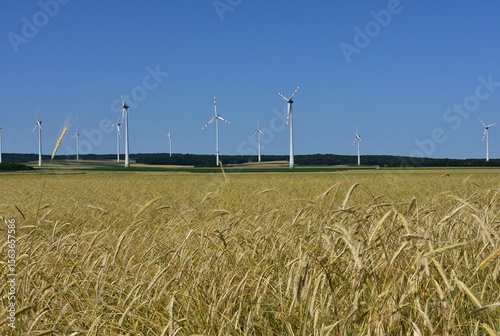 wind power plant in Lower Austria near capital city Vienna