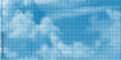 Blue halftone square dotted gradient background, abstract color pop cartoon comic dots, dynamic minimal retro graphic texture, tech point art pattern