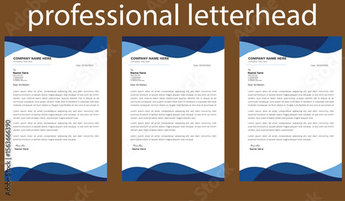 Minimalist Letterhead Template