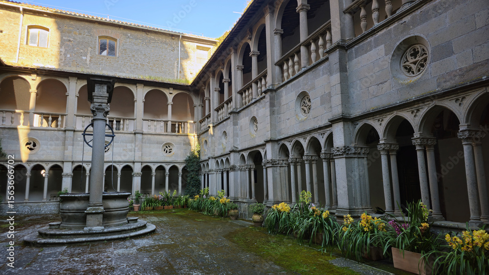Fototapeta premium Historic Cloister in Lazio