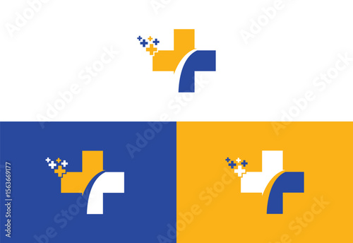 Medical and Healthcare Center logo design, Modern Health design, Vector illustration