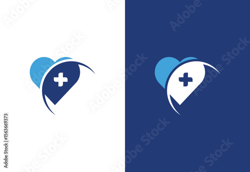 Medical and Healthcare Center logo design, Modern Health design, Vector illustration